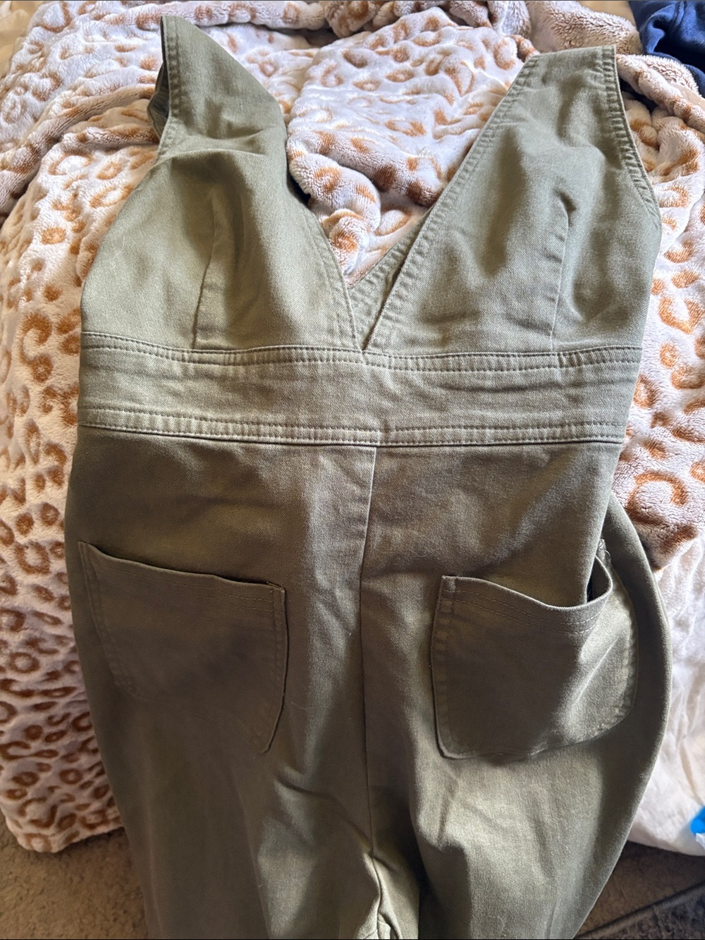 Sincerly Jules Olive Green Utility Jumpsuit Pantsuit